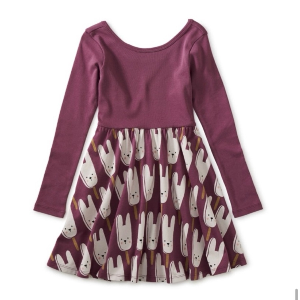 Tea Collection Bunny Pops Skirted Ballet Dress 🆕 - Picture 7 of 11